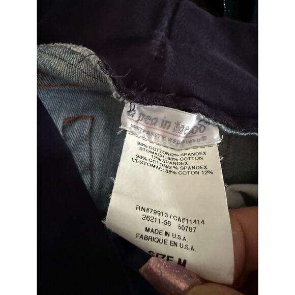 7 For All Mankind A Pea In The Pod Maternity Boot Cut Flare Jeans Size 31 - Picture 5 of 7